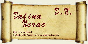 Dafina Nerac vizit kartica